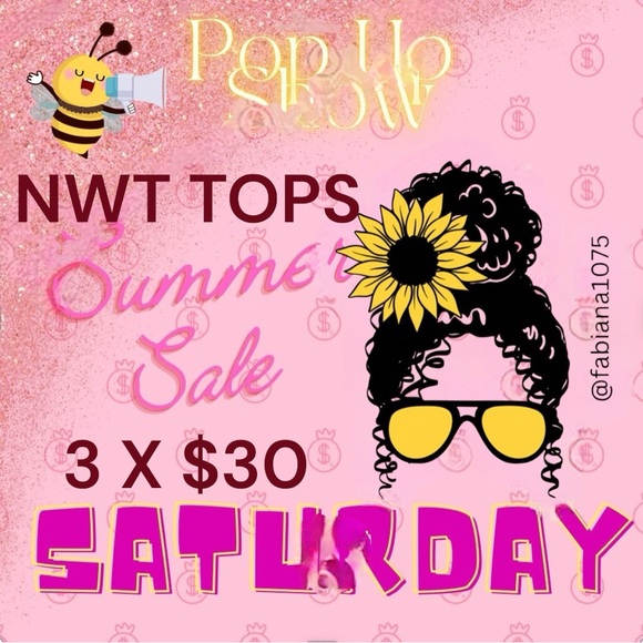 📣SUMMER CLOSET CLEAR OUT SHOW‼️ NWT TOPS 3X $30 FREE GIFT 🎁 WITH ALL PURCHASES 😃 - Picture 1 of 10